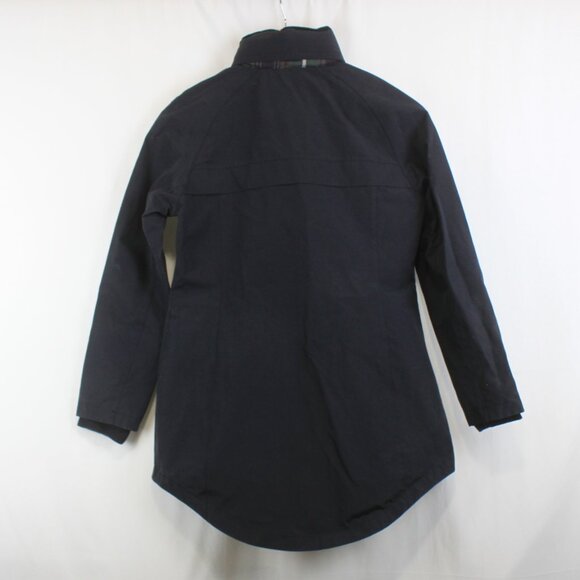 Pendleton Navy Blue Plaid Lined Hooded Rain Coat Jacket - Picture 11 of 15